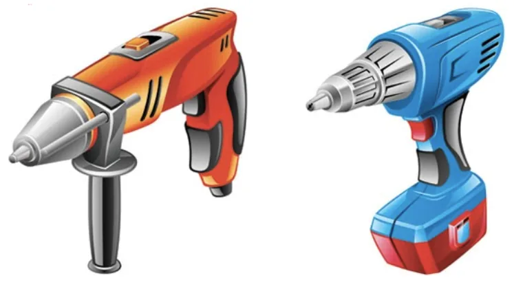 Cordless power tools that run on 18650 lithium ion battery packs