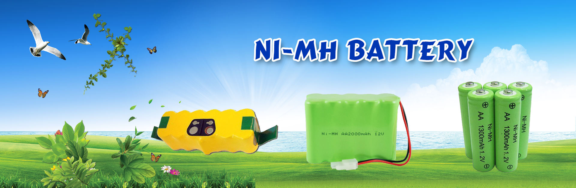 Sunder Ni-MH battery range banner