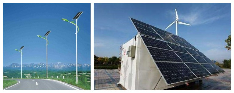 Solar street lights and a solar energy storage installation using LiFePO4 battery packs